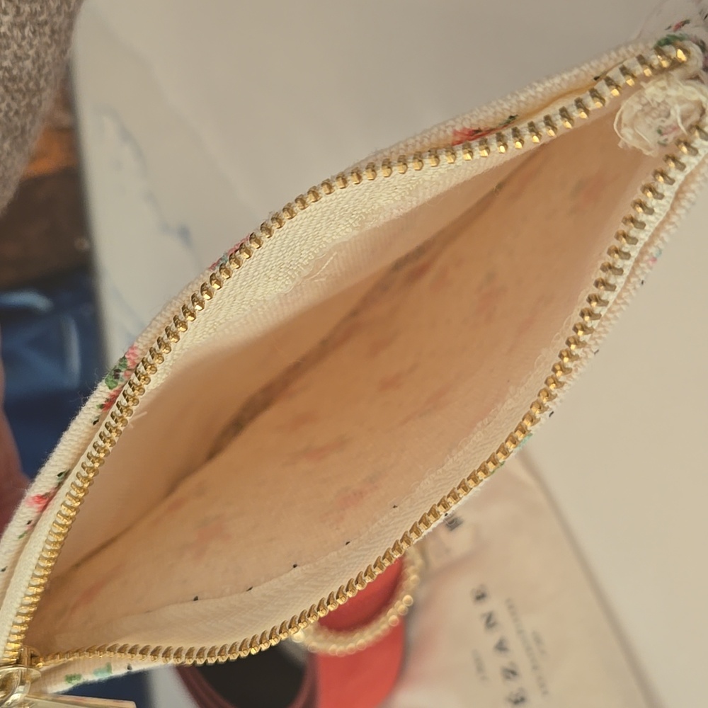 Sezane Artemis Belt, Peach, Size 80, NWT, From Paris, Comes With Floral Clutch - Picture 6 of 17